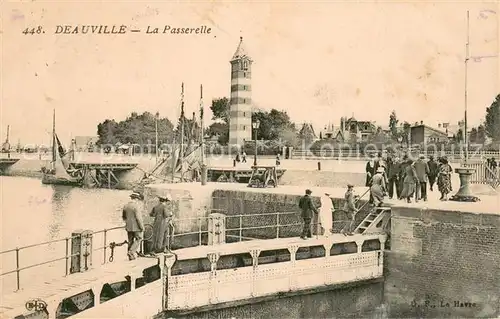 AK / Ansichtskarte Deauville sur Mer La Passerelle 