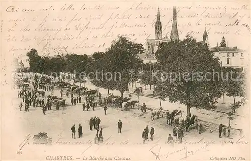 AK / Ansichtskarte Chartres_28 Le Marche aux Chevaux 