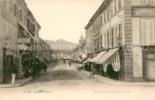 AK / Ansichtskarte Saint Die des Vosges La Rue Thiers Saint Die des Vosges