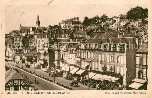 AK / Ansichtskarte Trouville Deauville Reine des Plages Boulevard Fernand Moureaux Trouville Deauville
