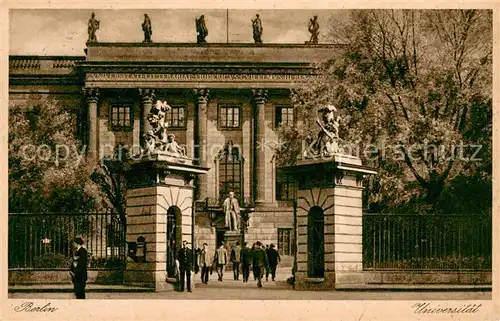 AK / Ansichtskarte Berlin Universitaet Denkmal Berlin