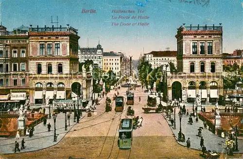 AK / Ansichtskarte Berlin Hallesches Tor Verkehr Strassenbahn Berlin