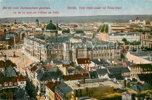 AK / Ansichtskarte Berlin vom Rathausturm gesehen Berlin