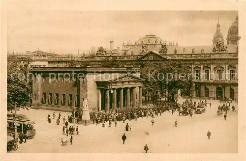 AK / Ansichtskarte Berlin Neue Wache Strassenbahn Berlin