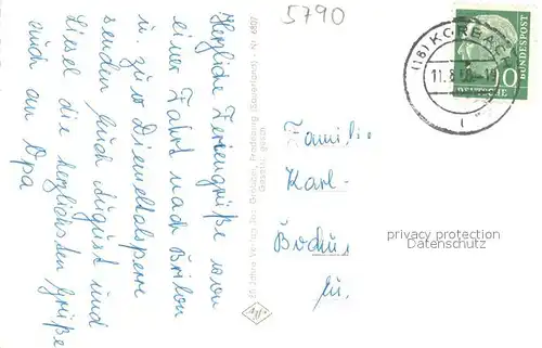 AK / Ansichtskarte Brilon Marktplatz Totalansicht Freibad Hoppecketal Brilon