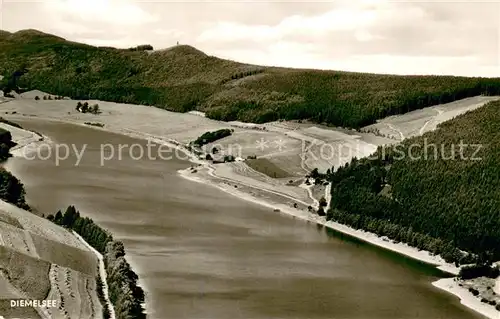 AK / Ansichtskarte Messinghausen Fliegeraufnahme Diemelsee Ausblick ins Ittertal Messinghausen