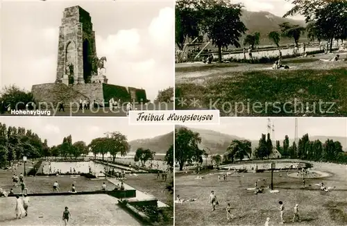 AK / Ansichtskarte Hagen_Selbecketal Freibad Hengsteysee Hohensyburg  Hagen Selbecketal