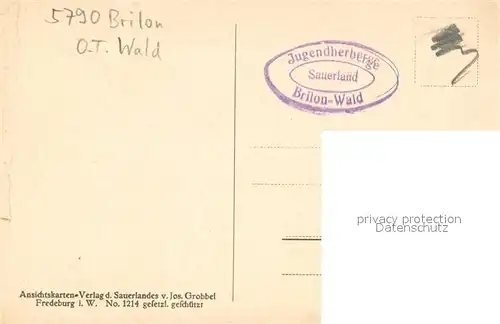 AK / Ansichtskarte Wald_Brilon Bruchhauser Steine 