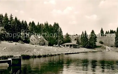 AK / Ansichtskarte Wald_Brilon Strandbad 