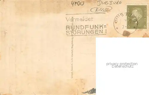 AK / Ansichtskarte Duisburg_Ruhr Portait Conrad Becker Duisburg Ruhr