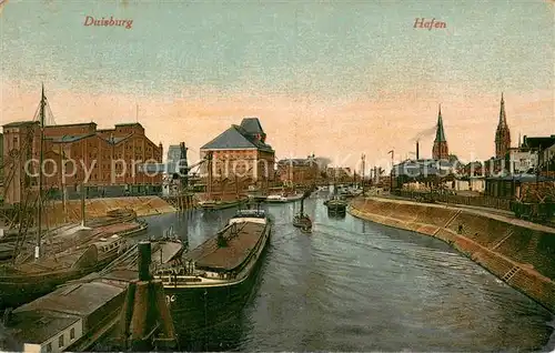AK / Ansichtskarte Duisburg_Ruhr Hafen Duisburg Ruhr