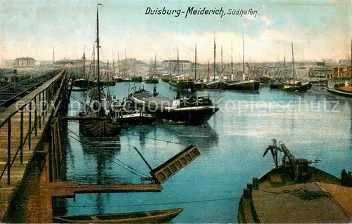 AK / Ansichtskarte Meiderich_Duisburg Suedhafen Meiderich Duisburg