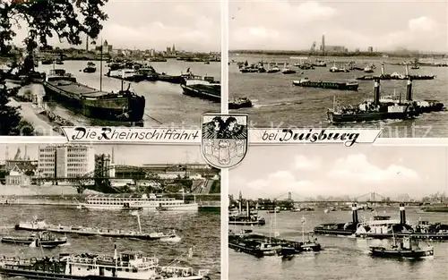AK / Ansichtskarte Duisburg_Ruhr Rheinschiffahrt Duisburg Ruhr