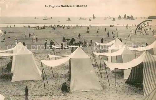 AK / Ansichtskarte Sables d_Olonne_Les La Plage Sables d_Olonne_Les