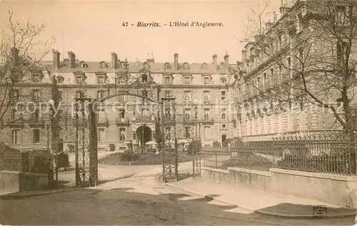 AK / Ansichtskarte Biarritz_Pyrenees_Atlantiques Hotel d Angleterre Biarritz_Pyrenees
