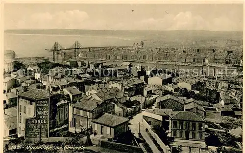 AK / Ansichtskarte Marseille_Bouches du Rhone Vue generale Marseille
