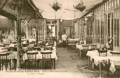 AK / Ansichtskarte Fontainebleau_Seine_et_Marne Grand Hotel du Cadran Bleu La Salle a Manger Fontainebleau_Seine