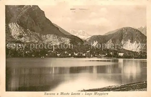 AK / Ansichtskarte Baveno e Monte Leone Lago Maggiore Baveno