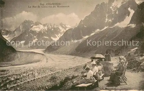 AK / Ansichtskarte Chamonix LaMer de Glace vue du Montanvert Chamonix