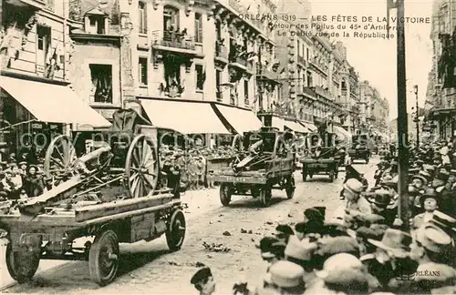 AK / Ansichtskarte Orleans_Loiret Les Fetes de la Victoire Le Defile rue de la Republique Orleans_Loiret