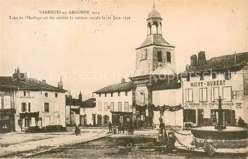 AK / Ansichtskarte Varennes en Argonne_55 Tour de lHorloge ou fut arretee la voiture royale  