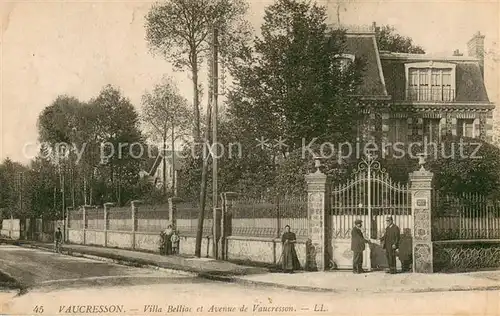 AK / Ansichtskarte Vaucresson Villa Beliac et Avenue de Vaucresson Vaucresson