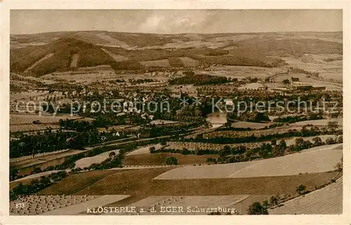 AK / Ansichtskarte Kloesterle_Eger Schwarzburg Panorama Kloesterle_Eger