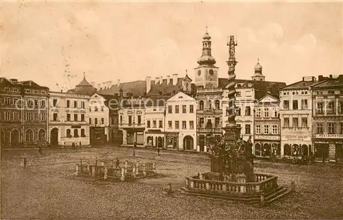 AK / Ansichtskarte Braunau_Boehmen_Broumov Ringplatz Denkmal 