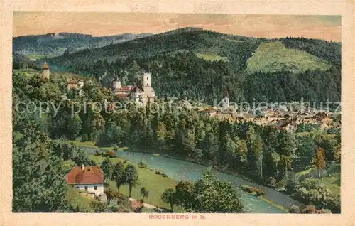 AK / Ansichtskarte Rosenberg_Boehmen_Rozmberk Panorama 