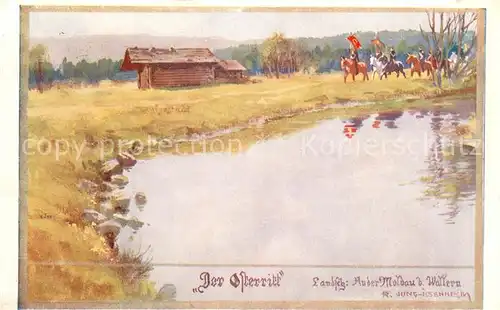 AK / Ansichtskarte Wallern_Boehmen Der Osterritt Gemaelde Wallern_Boehmen