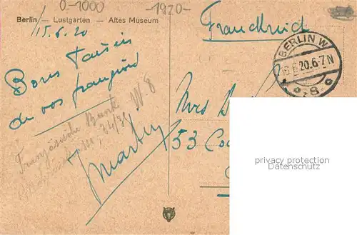 AK / Ansichtskarte Berlin Lustgarten Altes Museum Berlin