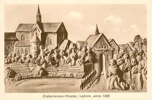 AK / Ansichtskarte Lehnin Cisterzienser Kloster Kuenstlerkarte Lehnin