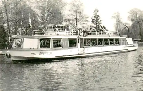 AK / Ansichtskarte Wannsee Fahrgastschiff Sperber Wannsee