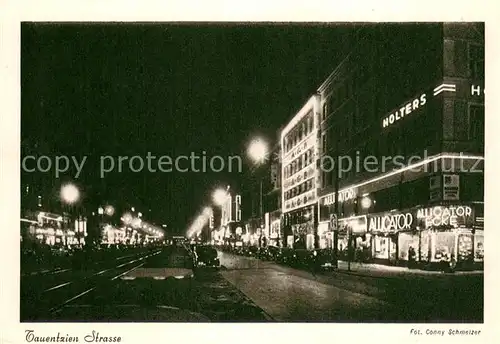 AK / Ansichtskarte Berlin Tauentzienstrasse Nachtaufnahme Berlin