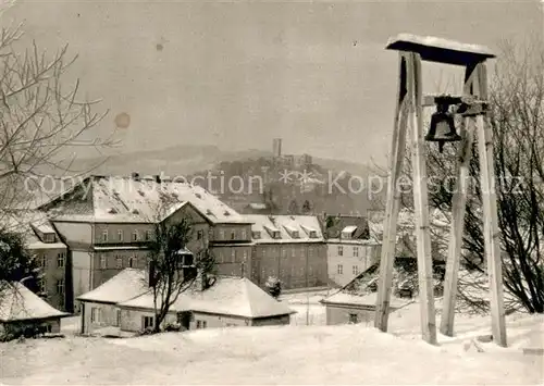 AK / Ansichtskarte Koenigstein_Taunus St. Albert Internatsschule mit Gloecklein St. Barbara Glatzer Bergland Koenigsteiner Baustein Koenigstein_Taunus