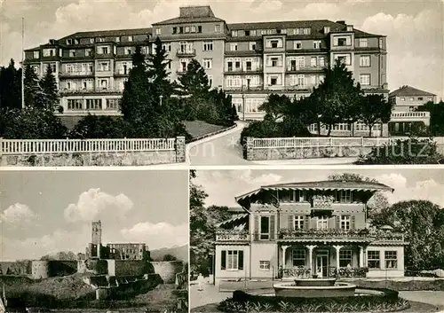 AK / Ansichtskarte Koenigstein_Taunus Taunusheim Hotel Burgruine Aufnahme von 1958 Koenigstein_Taunus