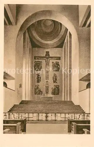 AK / Ansichtskarte Bockenheim_Frankfurt_Main Hochaltar der kath. Frauenfriedenskirche Bockenheim_Frankfurt_Main