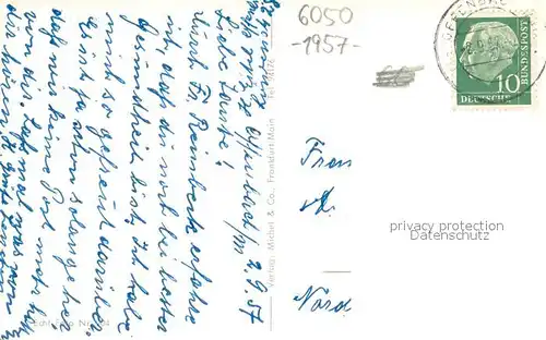 AK / Ansichtskarte Offenbach_Main Leder Messehalle Ledermuseum Carl Ulrich Bruecke Schloss Offenbach Main