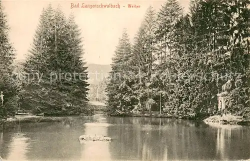 AK / Ansichtskarte Bad_Schwalbach Weiher Bad_Schwalbach