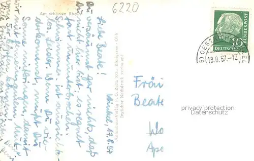AK / Ansichtskarte Ruedesheim_am_Rhein Asbach  Bad 