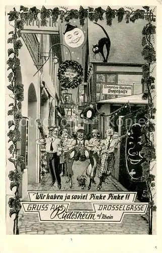 AK / Ansichtskarte Ruedesheim_am_Rhein Fotomontage  