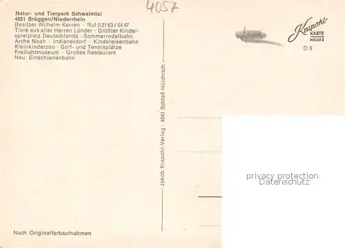 AK / Ansichtskarte Schwalmtal_Niederrhein Natur  und Tierpark Schwalmtal Niederrhein