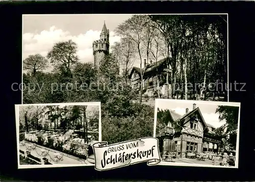 AK / Ansichtskarte Wiesbaden Cafe Restaurant Schlaeferskopf  Wiesbaden