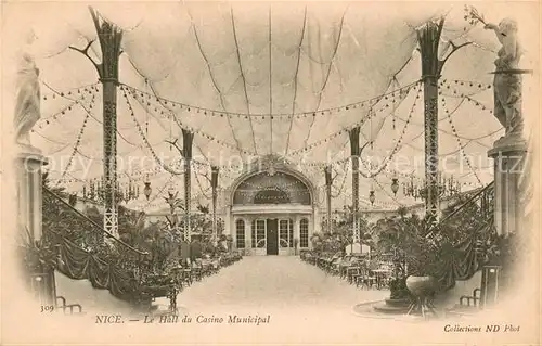 AK / Ansichtskarte Nice_06 Le Hall du Casino Municipal 
