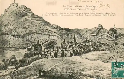 AK / Ansichtskarte Vesoul_Haute_Saone College des Jesuites Porte Basse Couvents des Ursuline et des Annonciades Vesoul_Haute_Saone