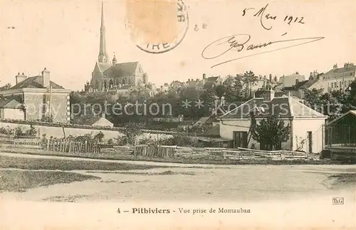 AK / Ansichtskarte Pithiviers_Loiret Vue prise de Montauban Pithiviers Loiret