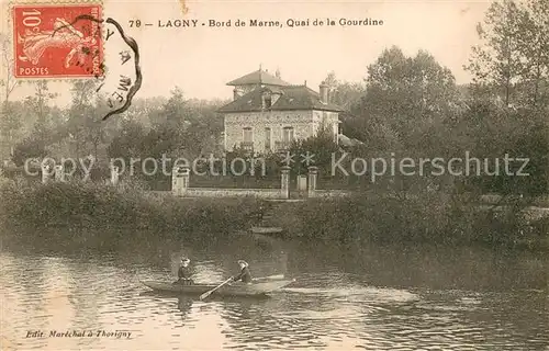 AK / Ansichtskarte Lagny sur Marne Bord de Marne Quai de la Gourdine Lagny sur Marne