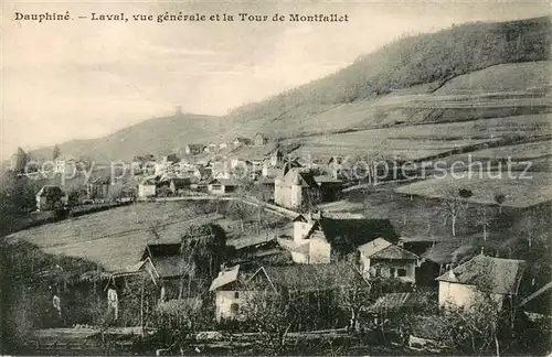 AK / Ansichtskarte Dauphine Laval vue generale et la Tour de Montfallet Dauphine