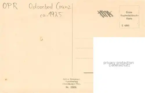 AK / Ansichtskarte Cranz_Ostseebad Strand mit Hotel Monopol Cranz_Ostseebad