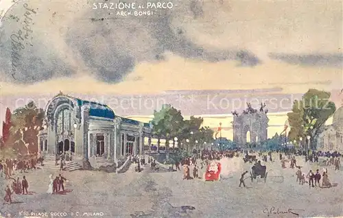 AK / Ansichtskarte Milano Stazione al Parco Arch Bongi Milano